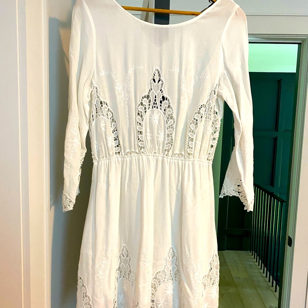 White lace dress